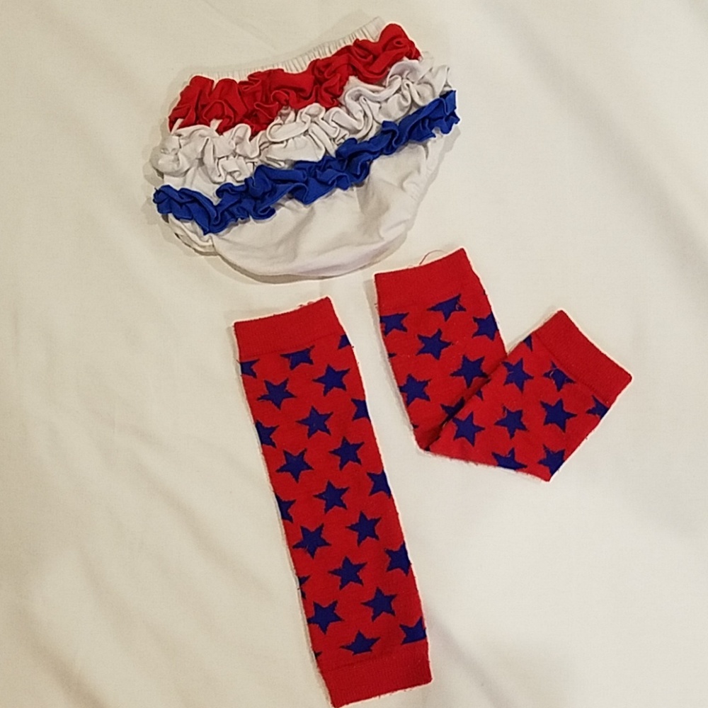 Patriotic bloomers and leg warmers